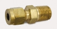 Brass Male Connector Model 2MSC2N-B 1/8" Compression x 1/8" NPT Male