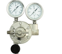 Corrosive Gas Single Stage Nickel-Plated Brass Pressure Regulator A8 Model 3471 5-80 PSIG