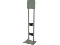 1 Cylinder Single Sided Process Gas Station Rack With Panel Custom