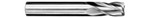 1/16" SINGLE END STANDARD LENGTH 4 FL UNCOATED