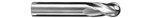 1" SINGLE END BALL STANDARD LENGTH 4 FL UNCOATED