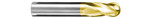 1/16" SINGLE END BALL STANDARD LENGTH 4 FL TIN