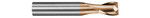 1/16" SINGLE END STUB LENGTH 2 FL  TICN