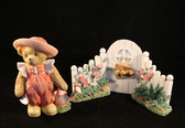 Cherished Teddies ~ ELOISE & HER GARDEN GATE ... 2002 Exclusive * NEW From Shop