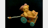Cherished Teddies  ~  ANTIQUE TOY W/BEAR IN CART  *  NEW From Our Shop