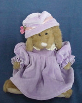 BOYDS  ~  AUNTIE BABBIT ... 12" Bunny w/Velveteen Dress & Hat  *  NEW From Our Shop