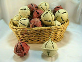 Tender Heart ~ RED & OFF-WHITE BELL 2" Ornaments * NEW From Our Retail Shop