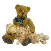 Boyd's Dollstone  ~  SHELBY ... ASLEEP IN TEDDY'S ARMS  *  NIB