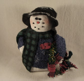 Crazy Mountain  ~  BAG SNOWMAN ... Blue Sweater w/Scarf & Hat  *  NEW From Our Shop