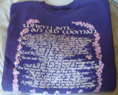 WHEN I AM AN OLD WOMAN ... I Shall Wear Purple SWEATSHIRT  *  MINT CONDITION