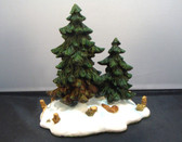 Dept. 56  ~  DOUBLE PINE TREES ... Set of 2 On Base * NEW From Our Shop