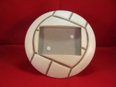 Connosseur ~ SOCCER FRAME ... 7"Round & Holds 3"x 4.25" Picture * MINT Condition