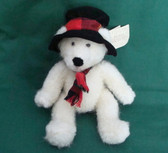 Russ  ~  TOPPER SNOWBEAR  *  10" Bear w/Black Hat  *  NEW From Our Shop