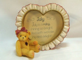 Cherished Teddies  ~  JULY BIRTHSTONE ... Photo Frame  *  MINT Condition