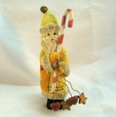 Wang's  ~  FOLKSTONE SANTA ... 5 3/4  w/Candy Cane  *  NEW From Our Shop