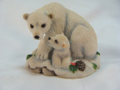 Enesco  ~  POLAR BEAR With CUB ... Seagull Collection  *  NEW From Our Shop