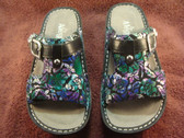 ALEGRIA  ~  Multi-colored FLORAL SANDALS  *Size 5*  Never Worn