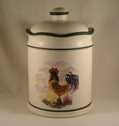 Noel  ~  ROOSTER DESIGN ... Small Canister  *  NEW From Our Retail Shop