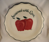 Noel  ~  PIE PLATE ... Apple Design  *  NEW From Our Shop