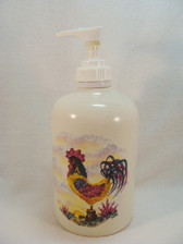 Noel  ~  LOTION/SOAP DISPENSER ... Rooster Design  *  NEW From Shop