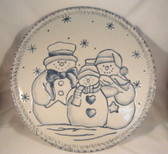 Enesco  ~  LARGE SNOWMAN PLATTER ... 12"  *  NEW From Our Retail Shop