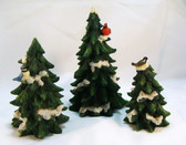 Enesco  ~  FOREST FROLIC EVERGREEN TREES ... Set of 3  *  NEW From Our Shop
