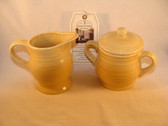 Enesco  ~  COUNTRY LIVING ... Yellow SUGAR & CREAMER  *  NEW From Our Shop