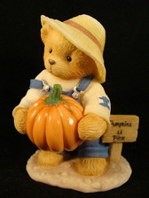 Cherished Teddies ~ ED With PUMPKIN & CARVING SET *  NEW From Our Shop