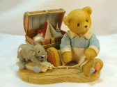 Cherished Teddies  ~  WILFRED ... Trunk of Memories *BONNETS & BOWS* NEW From Shop