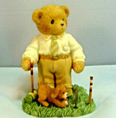 Cherished Teddies  ~  WADE ... Playing Croquet w/Dog  *  NEW From Our Shop