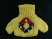 YELLOW SM. KNIT SWEATER ... For Plush or Dolls  *  NWT