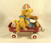 Cherished Teddies  ~  SPANKY In RADIO FLYER  *  NIB