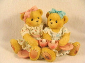 Cherished Teddies  ~  SKYLAR And SHANA ... Sisters  *  NIB