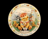 Cherished Teddies  ~  OLD KING COLE ... Plate  *  NIB
