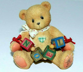 Cherished Teddies  ~  NOEL ... With NOEL Blocks  *  NEW From Our Retail Shop