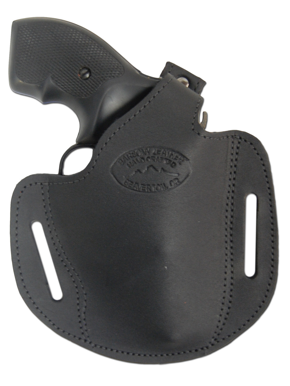 New Black Leather Pancake Holster for .22 .38 .357 2" Revolvers