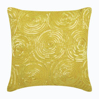 SDC - Yellow Georgia Decorative Throw Pillow -  #SDCP252