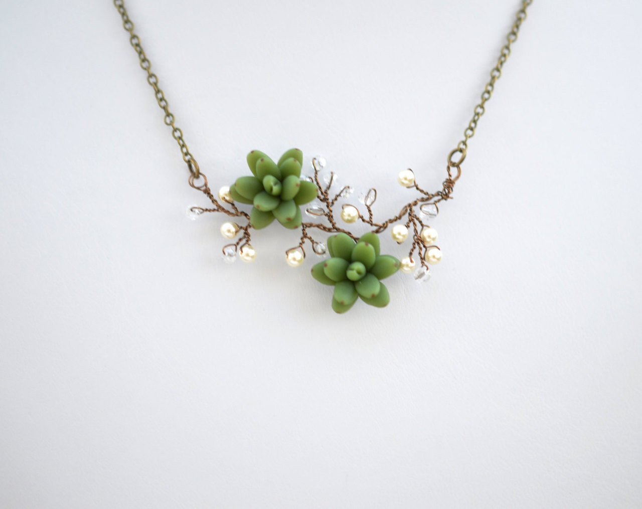 Emily green necklace Clearance