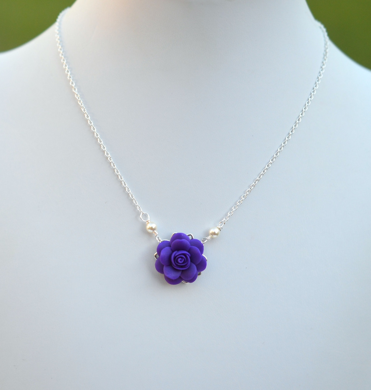Bradley Delicate Drop Necklace in Deep 