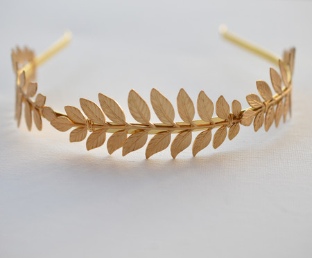 Brass Leaves Headband