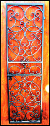 Bordeaux Iron Wine Cellar Gate Single Door - Custom Sizes