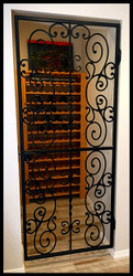 Falcon Crest Iron Wine Cellar Door or Gate - 32 inches wide