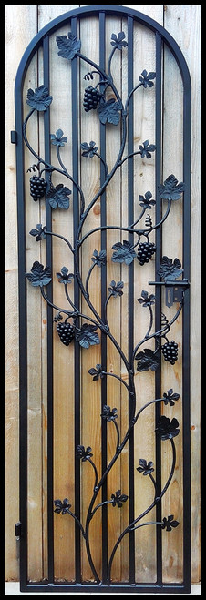 The Charlotte Grapevine Iron Wine Cellar door - 24 by 80 inches