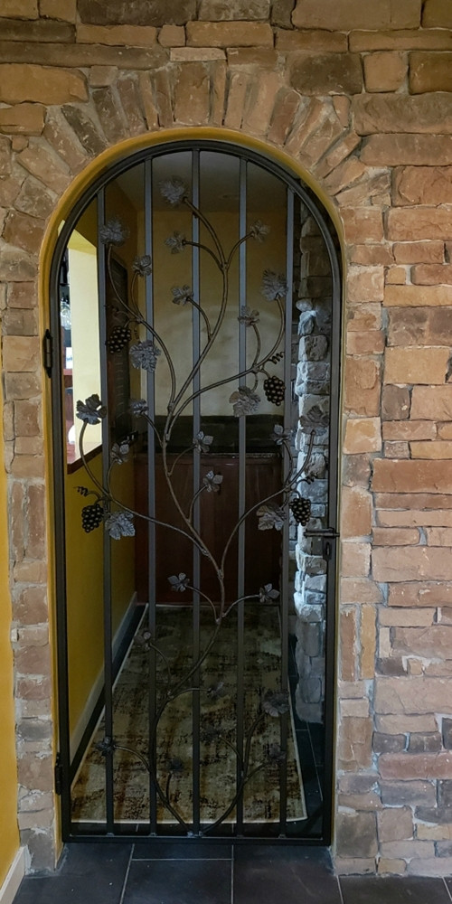 Charlotte Grapevine Iron Wine Cellar Door Many Sizes Leos Iron Wine Cellar Doors