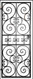Scalloped Scroll Iron Wine Cellar Door