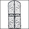 Scalloped Scroll Iron Wine Cellar Door