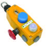 GLM Rope Switch - 3NC 1NO - 1/2" NPT - Die-Cast w/E-Stop & LED