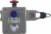 GLHL-SS - Heavy Duty Left Rope Switch - 4NC 2NO - M20 - Stainless Steel w/E-Stop/LED