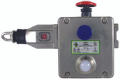 GLHR-SS - Heavy Duty Right Rope Switch - 4NC 2NO - M20 - Stainless Steel w/E-Stop/LED