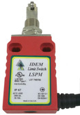 LSPM-PMCRP-S Panel Mount Cross Roller Plunger Mini Limit Switch - 1NC 1NO Snap - 2M Cable Side - Composite